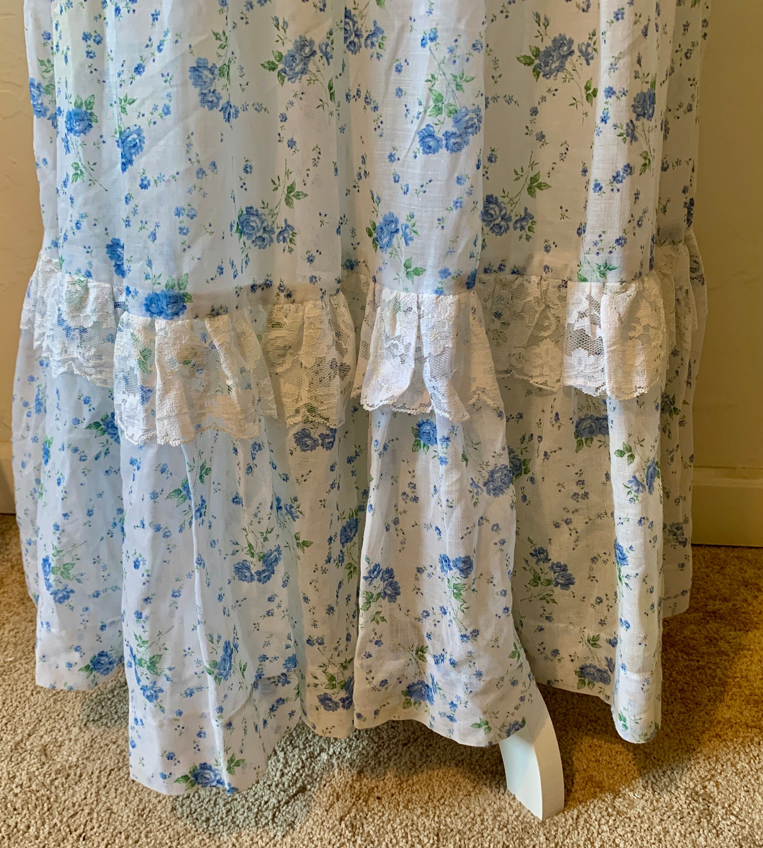Vintage Corset Gunne Sax Maxi Prairie Dress - Etsy