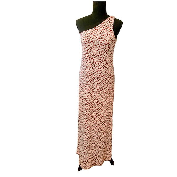 dvf one shoulder dress Diane Von Furstenberg DVF Pasquale One-Shoulder Maxi Dress Green Large L
