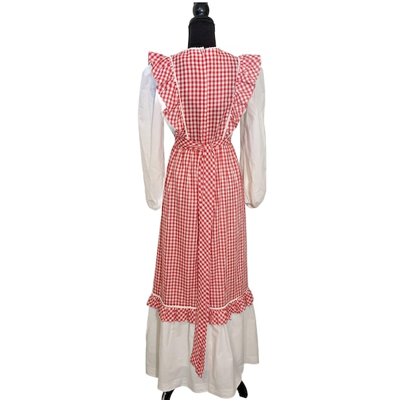 Vintage 70's Candi Jones Gingham Frock Maxi Dress:siz… - Gem