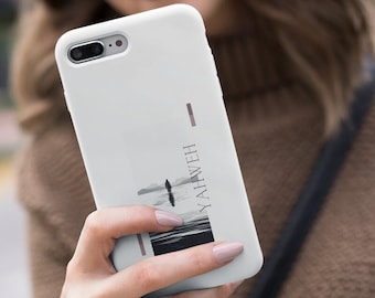 Yahweh Phone Case Jesus Walking on Water Case for iPhone 7 8 X XR XS 11 12 13 14 15 Aesthetic Christian Case Gift Idea for Believer in Jesus