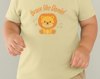 Playful Lion Infant Tee, Cute Baby Shirt, Infant T-Shirt, Toddler Apparel, Baby Shower Gift, Nursery Outfit Christian Baby Tee