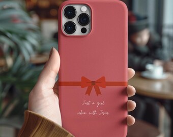 Just A Girl Phone Case iPhone Christian Phone Case Aesthetic Jesus Case Vibes With Jesus Phone Case For Her Im Just A Girl Christian Case