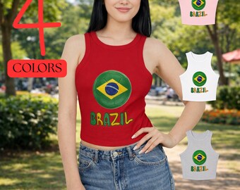 Brazil Soccer Ball Tank Top | Brazil Flag Futbol Top