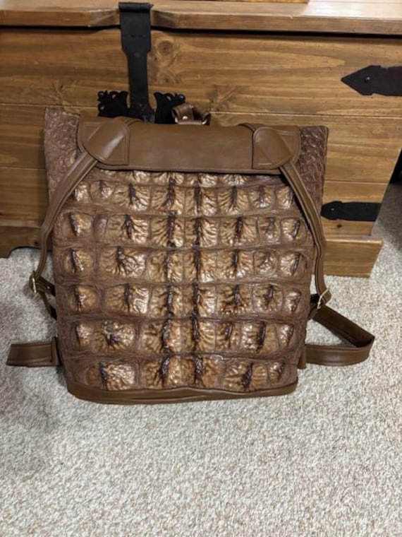 Handmade Backpack - American Gator - Etsy New Zealand display picture 2