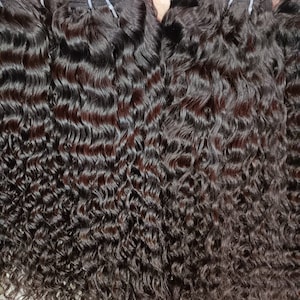 3 Bundle Deal - Indian Deep Curly Hair Bundles  | 100% Virgin Human Hair Extensions |  Indian Curly Weave | 10–30 Inch