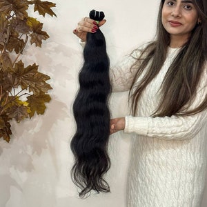 3 Bundle Deal - Indian Virgin Wavy Hair Bundles | 100% Virgin Human Hair Extensions |  South Indian Hair | 18–30 Inch