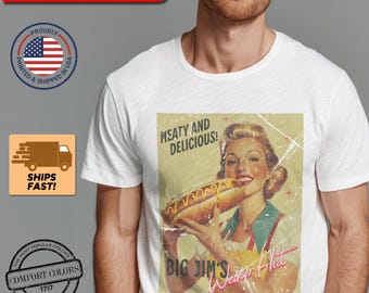 Big Jim's Weiner Hut T-Shirt: Retro Diner Graphic Tee