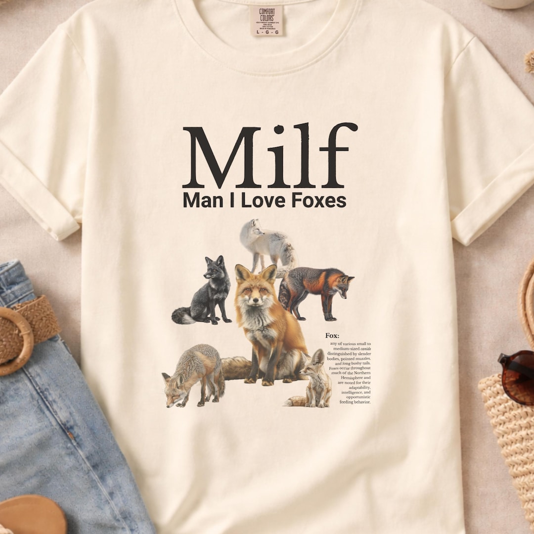 milf-man-i-love-foxes-shirt-funny-fox-lover-tee-etsy