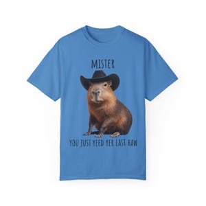 Yee Haw Cowboy Capybara Shirt Funny Capybara Graphic Tee Western Aesthetic T-Shirt Weird Animal Humor Gift Cowboy Ascetic Capybara T