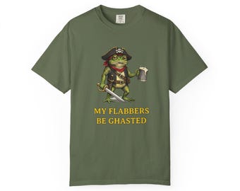 My Flabbers Be Ghasted Lustiges Frosch-T-Shirt | Unhinged Meme Frosch Shirt | Komfortfarben