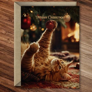 Gemütliche Weihnachts-Wrap-Around Karte