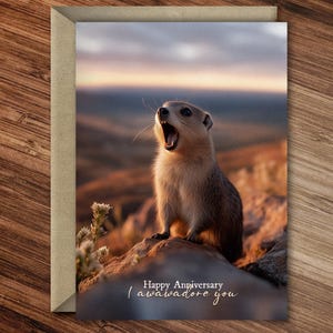 Wauw! - Hyrax verjaardags-/jubileumwikkelkaart