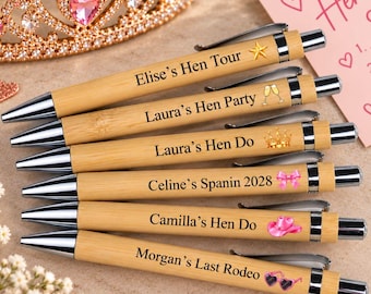 Hen Party Pens - Bride Team Gift - Hen Do Favors - Last Rodeo Pens