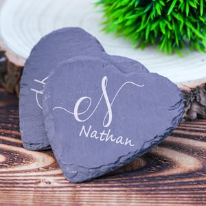 Slate Coaster Personalised Laser Engraved Gift for Grandma, Nana, Nanny, Granny, Gran, Mum, Dad,  Birthday Gift Christmas Gift Gift for Him