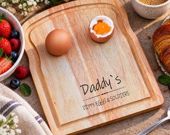 Personalised Dippy Egg Board - Engraved Breakfast Board Gift