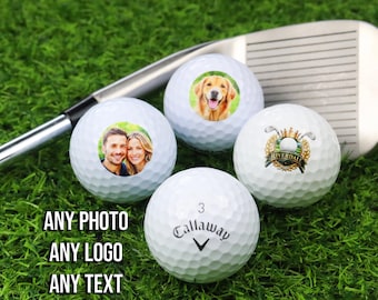 Personalised Golf Ball Callaway - Golf Balls Foto, Logo, Text - Custom Golf Ball - Golf Gift for Him - Captain's Day Gift - Golf Lover Gift