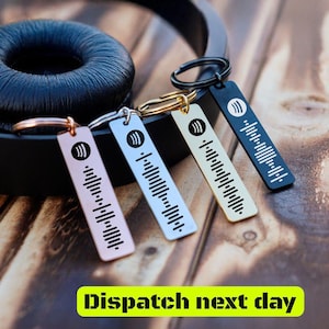 Porte-clés Spotify Scan personnalisé - Cadeau musique personnalisé - Porte-clés musique