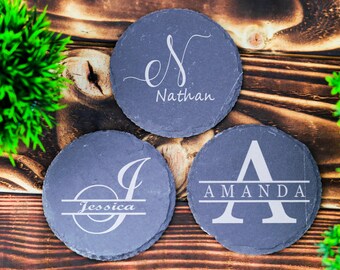 Personalised Slate Coaster Laser Engraved Gift for Grandma, Nana, Nanny, Granny, Gran, Mum, Dad,  Birthday Gift Christmas Gift Gift for Him