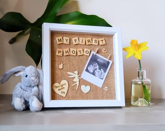 Cornice per ecografia personalizzata - Cornice per foto della mia prima ecografia, regalo per l'annuncio di nascita