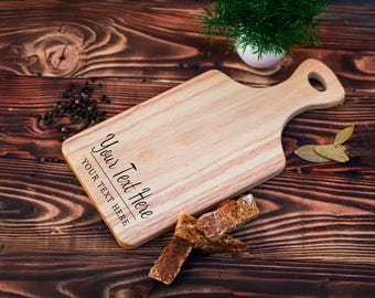Personalised Engraved Wooden Serving Board - Custom Cheese Board Gift