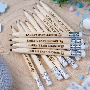 Baby Shower Pencils - Baby Shower Game - Baby Shower Gift - Baby Shower Idea