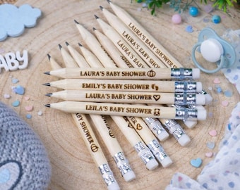 Matite per baby shower - Gioco per baby shower - Regalo per baby shower - Idea per baby shower