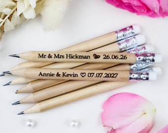 Matite personalizzate per matrimoni - Bomboniere per gli invitati - Regalo per gli ospiti del matrimonio