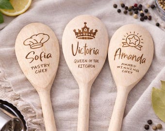 Personalised Wooden Spoon - Baking Gift for Grandma - Cooking Gift - Christmas Gift