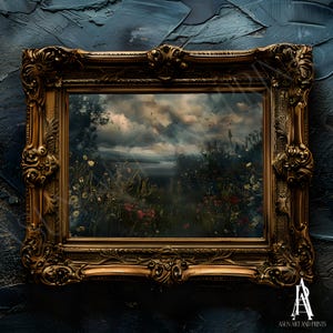 PRINTED & SHIPPED | moody landscape, moody art, moody painting, landscape art, country landscape, landscape print, landscape painting