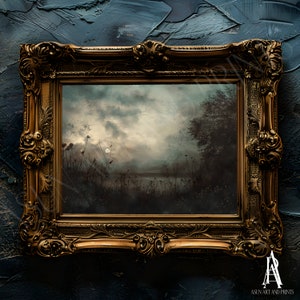 PRINTED & SHIPPED | moody landscape, moody art, moody painting, landscape art, country landscape, landscape print, landscape painting
