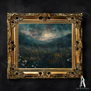 PRINTED & SHIPPED | moody landscape, moody art, moody painting, landscape art, country landscape, landscape print, landscape painting
