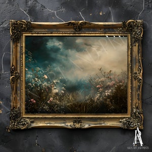 PRINTED & SHIPPED | moody landscape, moody art, moody painting, landscape art, country landscape, landscape print, landscape painting