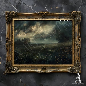 PRINTED & SHIPPED | moody landscape, moody art, moody painting, landscape art, country landscape, landscape print, landscape painting
