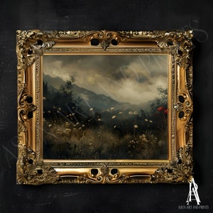PRINTED & SHIPPED | moody landscape, moody art, moody painting, landscape art, country landscape, landscape print, landscape painting