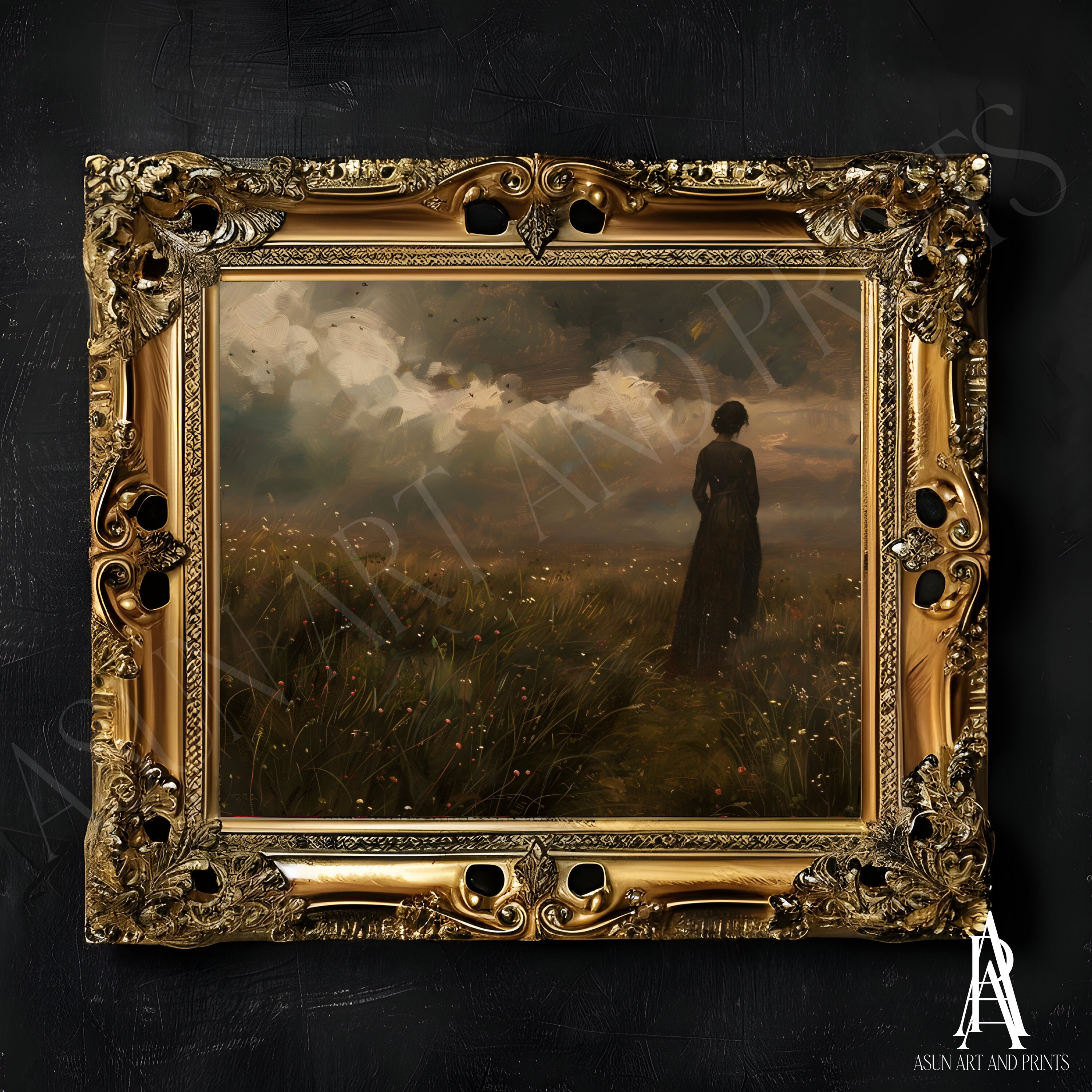 PRINTED & SHIPPED Moody Landscape, Moody Art, Moody Painting, Landscape