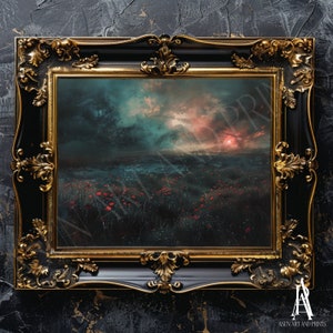 PRINTED & SHIPPED | moody landscape, moody art, moody painting, landscape art, country landscape, landscape print, landscape painting