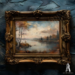PRINTED & SHIPPED | moody landscape, moody art, moody painting, landscape art, country landscape, landscape print, landscape painting