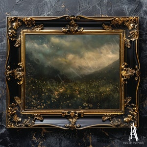 PRINTED & SHIPPED | moody landscape, moody art, moody painting, landscape art, country landscape, landscape print, landscape painting