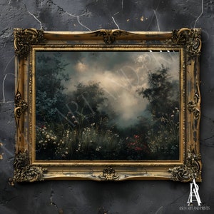 PRINTED & SHIPPED | moody landscape, moody art, moody painting, landscape art, country landscape, landscape print, landscape painting
