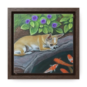 Framed Canvas Print - Charming Chihuahua Portrait
