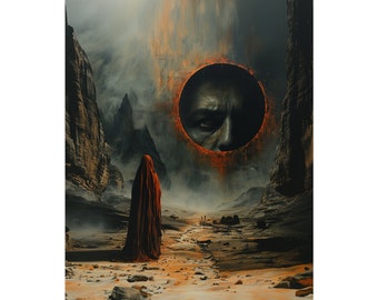 Grim world aesthetic. Classical oil painting style print.  Unique look,  Great gift for him or her. Matte Vertical Posters. Unique wall art