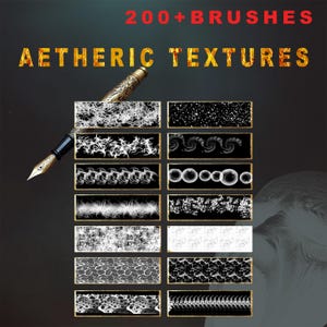 200+ Aetheric Photoshop texture brushes—textures taken from the formless void.