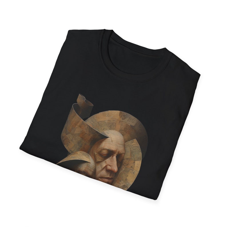 T-shirt met gefragmenteerde geest illustratie, surrealistische horrormode afbeelding 4