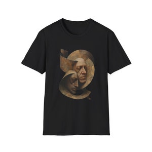 T-shirt met gefragmenteerde geest illustratie, surrealistische horrormode afbeelding 1
