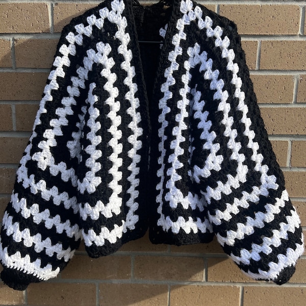 Crochet Hexagon Cardigan