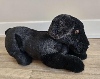 黒いラブラドールのぬいぐるみ、リアルな犬のぬいぐるみ、ラブラドール