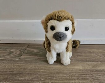 WWF Toys Monkey Tree Monkey Stuffed Animal Plush Toy 8&quot;