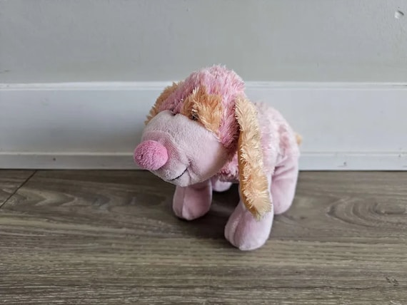 Ganz Webkinz Pink Punch Cheeky Dog Stuffed Animal Plush Toy 9