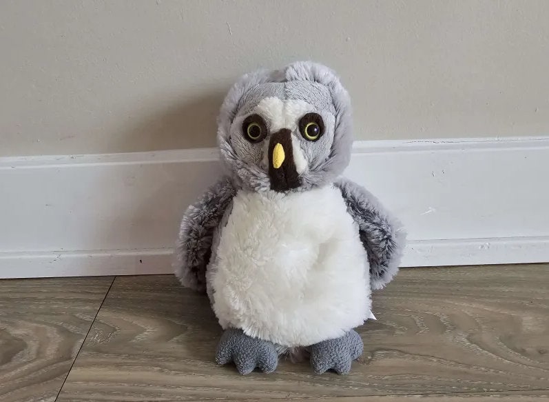 Ganz Webkinz Gray owl Stuffed Animal Plush Toy 11"