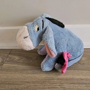 Disney Vintage Winnie the Pooh Eeyore the Donkey Stuffed Animal Plush Toy 10.5&quot;